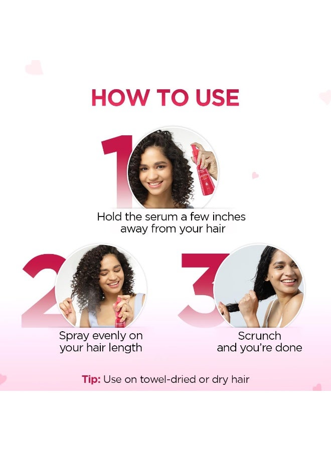 BBLUNT Curl Defining Hydra-Mist Serum with Jojoba Oil and Coconut Water for Hydrated & Nourished Curls - 150 ml | Hydrates & Nourishes Hair | Smoothens Hair | Tames Frizz - Image 2